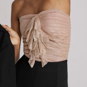 Maeve Pink and Gold Tube Top